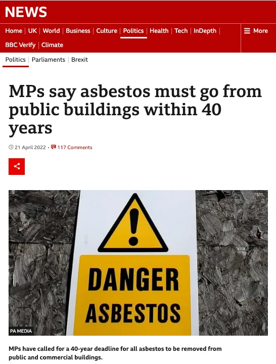 BBC — asbestos in buildings
